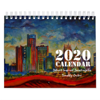 Calendário 2020 (Pinturas Inspiradas por Detroit)