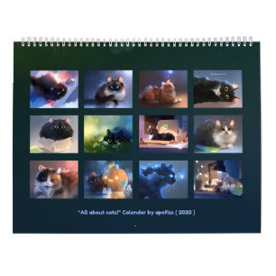 Calendário 2020 - Tudo sobre gatos!
