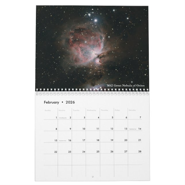 Calendário 2021 do AstronoMolly Images (Fev 2026)