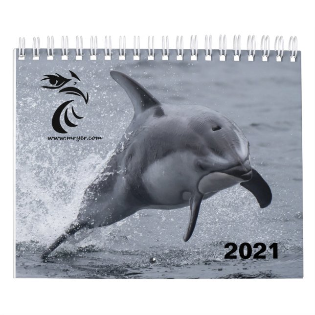 Calendário 2021 - Golfinhos do Pacífico Branco (Capa)