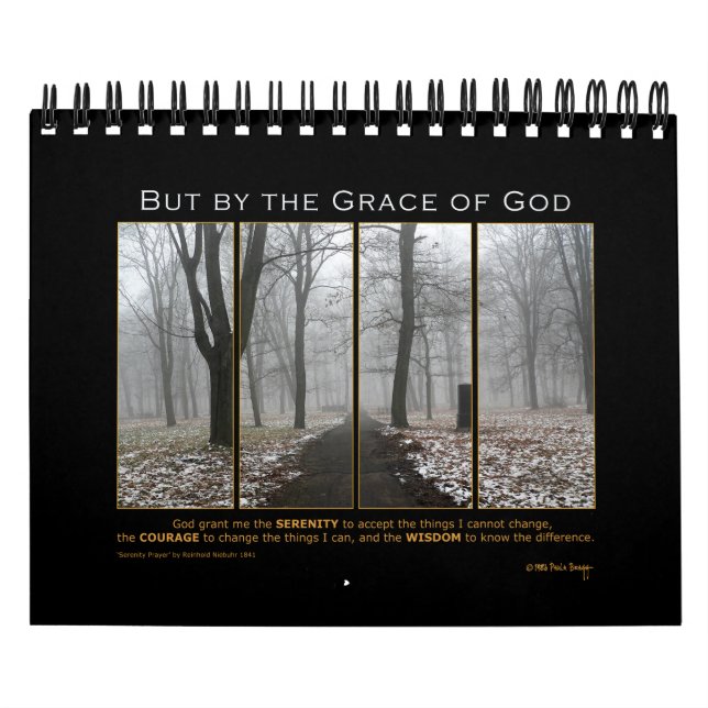 Calendário 2021 Serenity Prayer God Grant Cote Recovery (Capa)