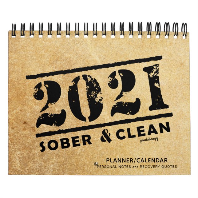 Calendário 2021 Sober & Clean: Gift Planner de Cotações de Re (Capa)