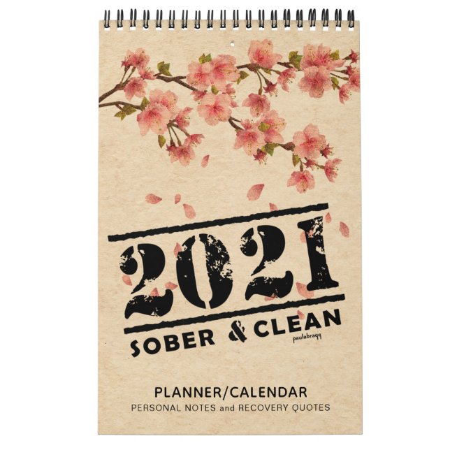 Calendário 2021 Sober & Clean: Planejador de Presentes de Cot (Capa)