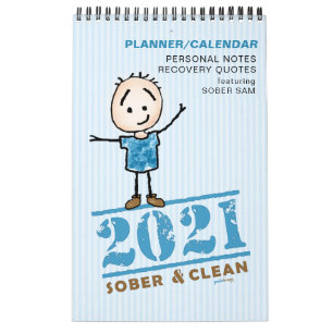 Calendário 2021 Sober & Clean: Planejador de Presentes de Cot