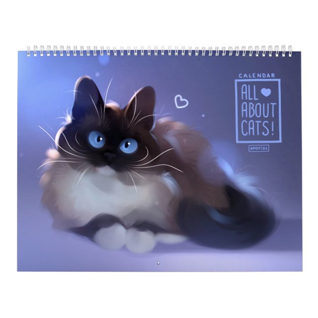 Calendário 2021 Tudo sobre gatos! (Capa)