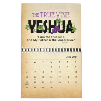 Calendário 2021 YESHUA Jesus, nome judeu Christian Messiah