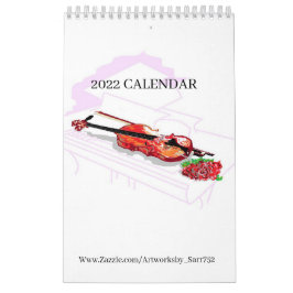 Calendário 2022 ARTWORKSBYSARR / ZAZZLE