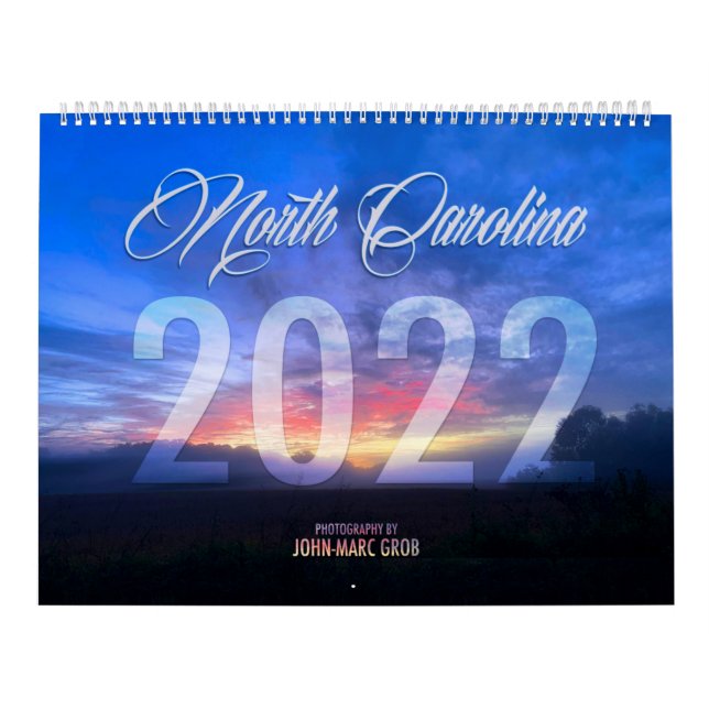 Calendário 2022 da Carolina do Norte (Capa)
