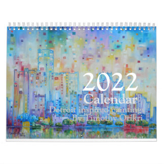 Calendário 2022 Detroit inspired Calendar