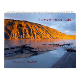 Calendário 2022 do Território Yukon do Canadá p