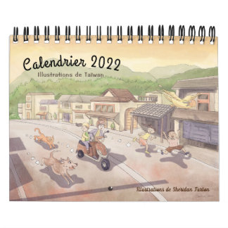 Calendário 2022 Taïwan (Français)