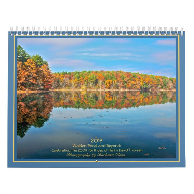 Calendário 2022 Walden Pond e Beyond: com cotações (Capa)