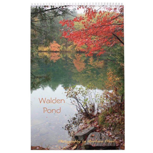 Calendário 2022 Walden Pond: tamanho de uma página 11 x17 (Capa)