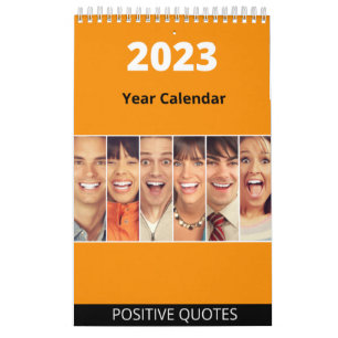 Calendário 2023 com Cotações de Vida Positivas