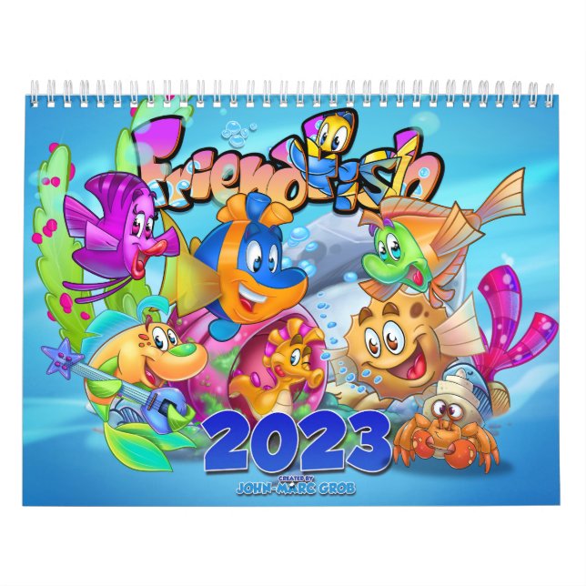 Calendário 2023 do filme de animação FriendFish (Capa)