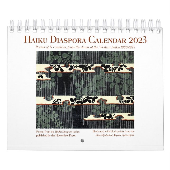 Calendário 2023 do Haiku Diaspora (Capa)