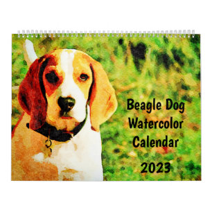 Calendário 2023 Dog Beagle Dog Mama Proprietária Dom