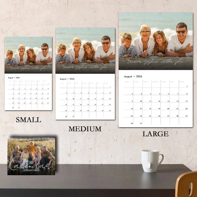 Calendário 2023 Family Custom Family Photo (Just change the START DATE to the year/months you want - available in 3 sizes)