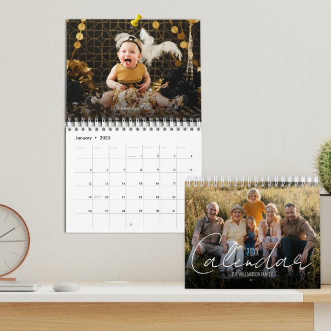Calendário 2023 Family Custom Family Photo (Just change the START DATE to the year/months you want - available in 3 sizes)
