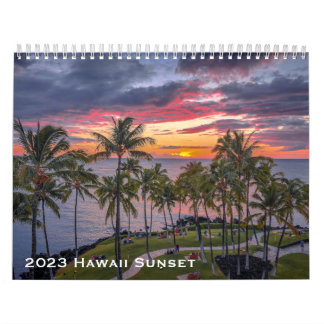 Calendário 2023 Hawaii Sunset