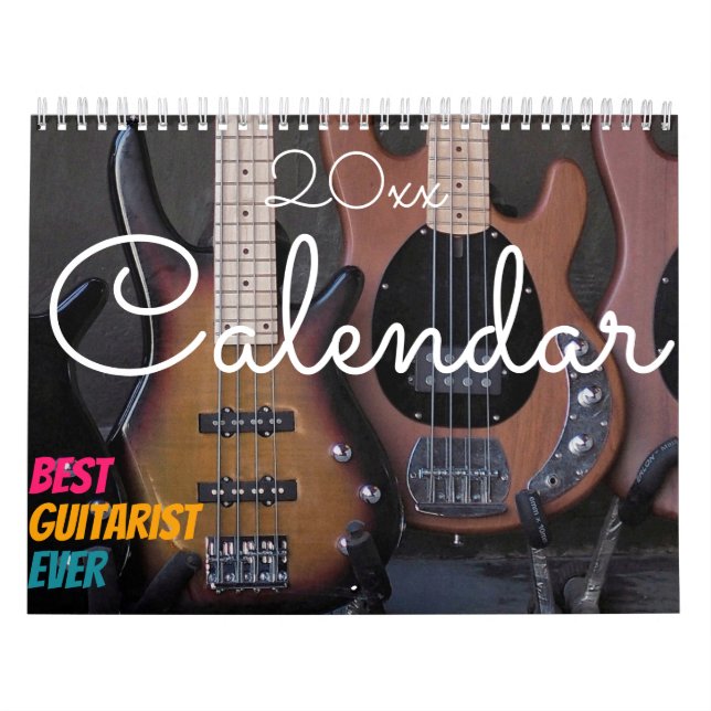 Calendário 2023 | Melhor presente para guitarrista (Capa)
