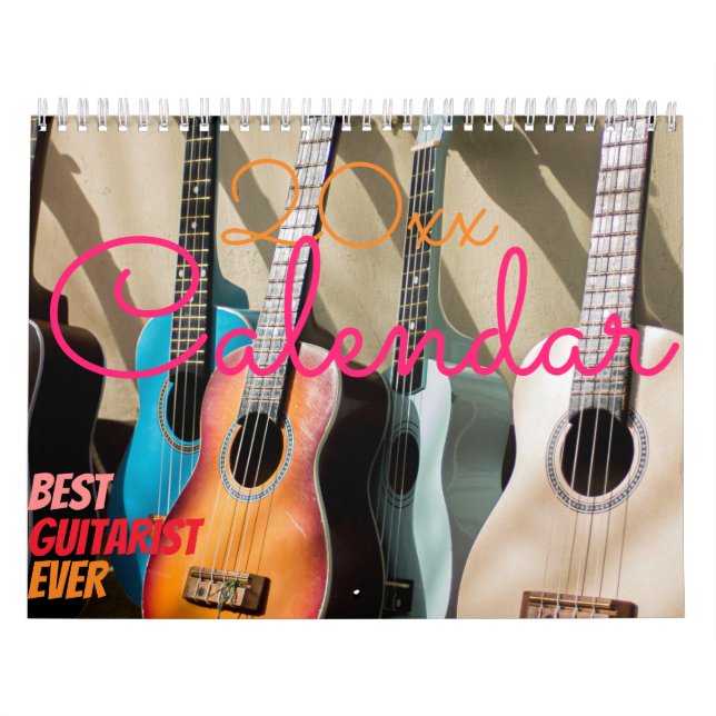 Calendário 2023 para um guitarrista (Capa)