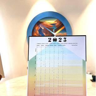 Calendário 2023 - Poster do Planner da Lua