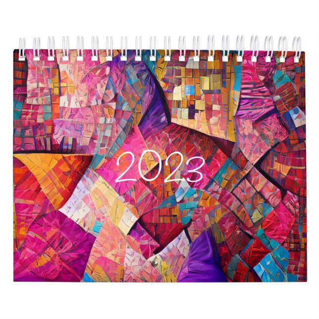 Calendário 2023 Waiola Quilting 2 Páginas Pequeno Calendário, (Capa)
