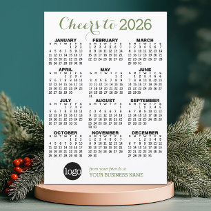 Calendário 2023 White Business - Cartão de Férias