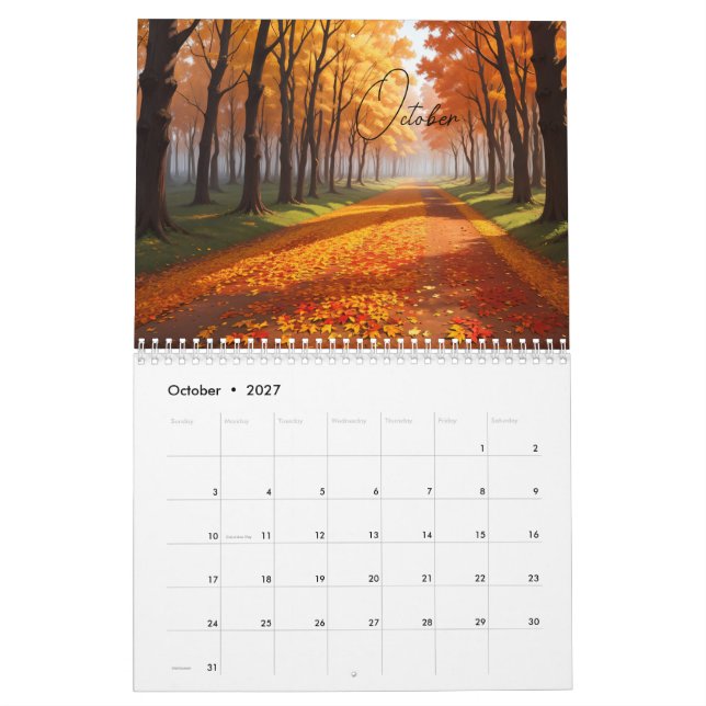 Calendário 2024 Ano novo (Out 2027)