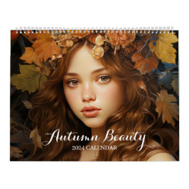 Calendário 2024 Autumn Queen Fantasy Art