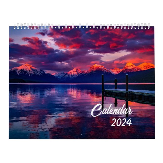 Calendário 2024 Belo viagem de Fotografia Paisagem (Capa)