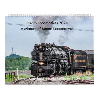 Calendário 2024 da Locomotiva a Vapor