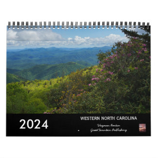 Calendário 2024 do North Carolina Landscapes
