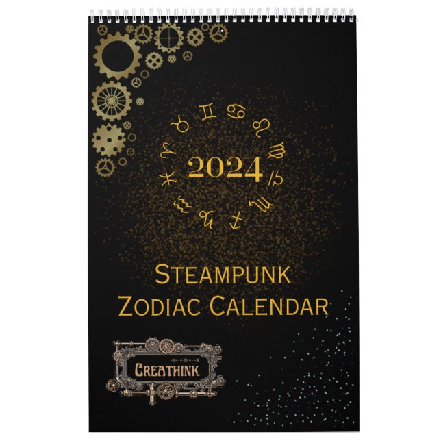 Calendário 2024 dos Sinais Astrologia Zodiac Steam (Capa)