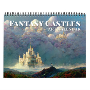Calendário 2024 Fantasia Castles Art Calendar