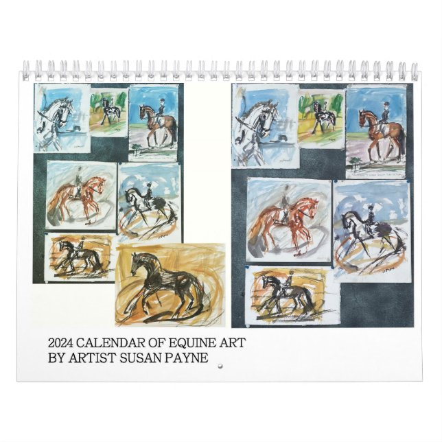 Calendário 2024 - Susan Payne Equine Art (Capa)