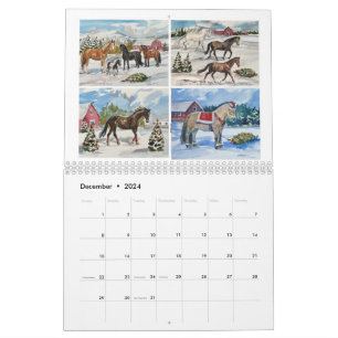 Calendário 2024 - Susan Payne Equine Art