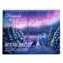 Calendário 2025 Art of Ariel Burgess Calendar