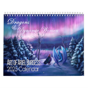 Calendário 2025 Art of Ariel Burgess Calendar