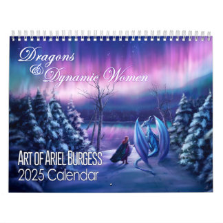 Calendário 2025 Art of Ariel Burgess Calendar