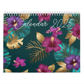 Calendário 2025 Calendar tropical