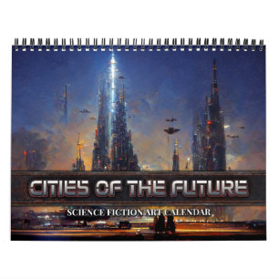 Calendário 2025 Cidades Do Futuro 3 Ficção Científica