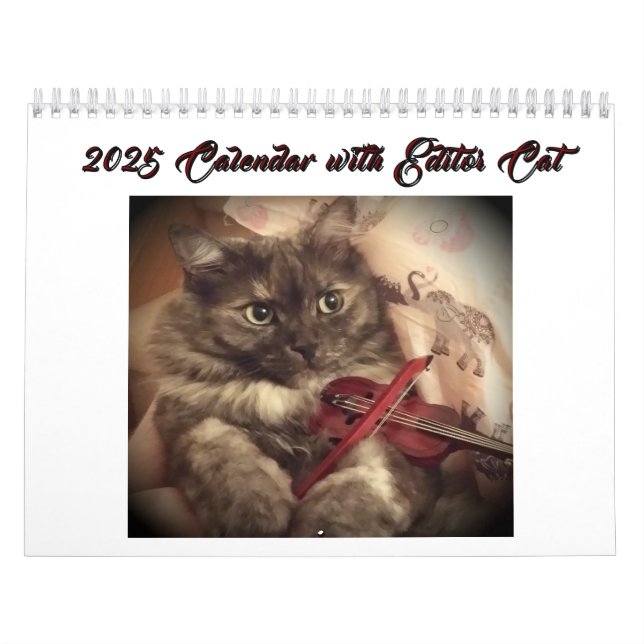 Calendário 2025 com Editor Cat by RoseWrites (Capa)