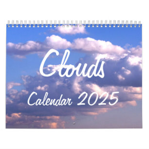Calendário 2025 com Nuvens