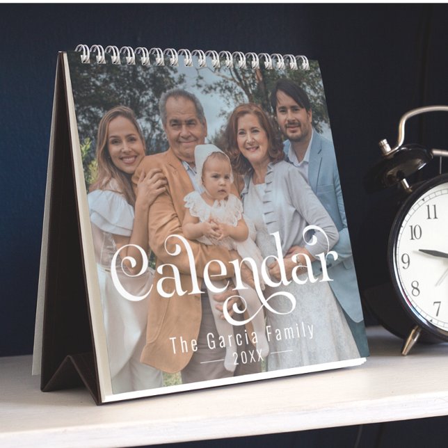 Calendário 2025 Crie a sua família personalizada Foto moderna (Criador carregado)