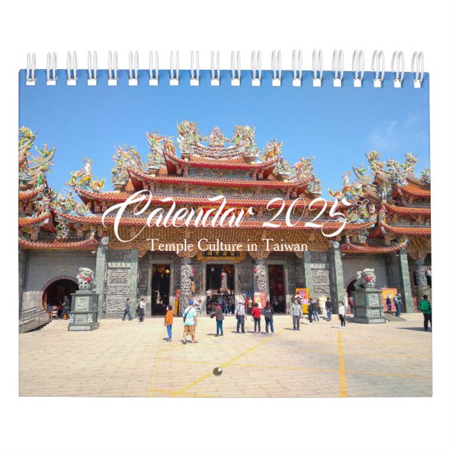 Calendário 2025: Cultura Temple em Taiwan (Capa)