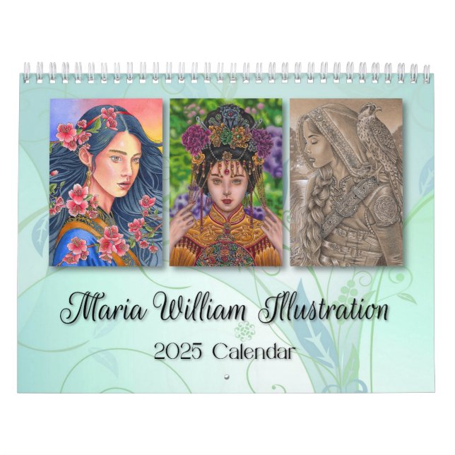 Calendário 2025 da Maria William Illustration (Capa)