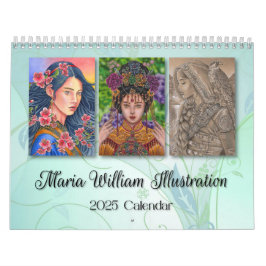 Calendário 2025 da Maria William Illustration