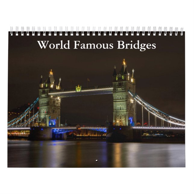Calendário 2025 da World Famous Bridges (Capa)